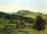 Albert Bierstadt Famous Paintings - Hill and Dale